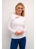 Kaffe Langarm-Shirt KAcarna Slim fit in Optical White