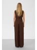 Soaked in Luxury Weste SLSemiki Gerade Passform in Brown Stone