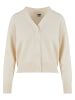Urban Classics Gestrickte Strickjacke in whitesand