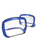 relaxdays 2er Set Fußballtor in Blau- (B)120 x (H)80 x (T)80 cm