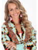 IZIA Women Cardigan in turquoise multicolor