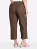 sheego Leinen-Mix-Hose in schoko