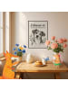 Mr. & Mrs. Panda Poster Hund emotional Design mit Spruch in Weiß