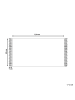Beliani Kelim PARAKAR in Bunt/Rot/Braun - (W) 80 x (L) 150 cm