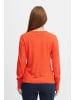 PULZ Jeans Strickjacke PZSARA Regular fit in Cherry Tomato Melange