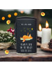 Mr. & Mrs. Panda Outdoor Feuerzeug Fuchs Sterne mit Spruch in Schwarz