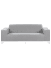 Beliani Gartensofa ROVIGO in Grau/Weiß - (W) 185 x (H) 67 x (L) 84 cm