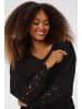 Cream Bluse langarm CRTina Relaxed fit in Pitch Black