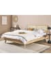 Beliani Doppelbett MONPAZIER in Braun - (W) 167 x (H) 99 x (L) 209 cm