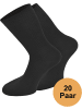 normani 20 Paar Baumwollsocken Unisex in Schwarz