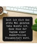 Mr. & Mrs. Panda Mauspad Spruch Neue Freunde finden mit Spruch in Schwarz
