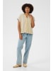 Cream Kurzarm-Bluse CRSola Loose fit in Truffet jaquard