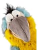 Sigikid Kuscheltier Handpuppe Papagei Cuddly Talkies in gelb/türkis