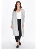 Usha Women Cardigan in light grey melange
