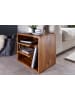 FineBuy Beistelltisch in Braun / Sheesham / 30x43x43