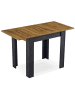 B&D Home Ausziehtisch LIVIUS in Natureiche-Schwarz