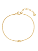 Glanzstücke München Armband Infinity aus Edelstahl in gelbgold