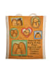 Mr. & Mrs. Panda Shopping Tasche Igel Familie Design mit Spruch in Weiß