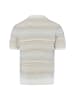 Ragman Strick-Poloshirt in hellgrau ecru - 0002