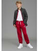 H.I.S. Sweathose in rot + schwarz