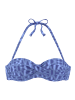 ELBSAND Bügel-Bandeau-Bikini-Top in blau