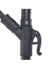 Beliani Ampelschirm RAVENNA in Beige/Schwarz - (W) 300 x (H) 240 x (L) 300 cm
