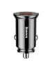 Baseus Circular Smart Mini Auto Ladegerät Autoadapter 2x USB QC3.0 in Schwarz