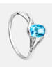 Diamant L'éternel Ring aus 375 Weißgold mit Diamant mit Topas