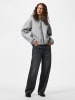 Pieces Hoodie in Light Grey Melange