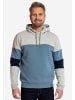 elkline Hoodie Ideal Blockstreifen in greymelange - ashblue