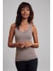 Tanktop in rosé, braun, taupe