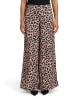 Vera Mont Marlene-Hose mit Leoprint in Weiß/Braun