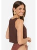 LSCN BY LASCANA Blusentop in dark brown