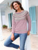 WITT WEIDEN Norwegerpullover in mauve-burgund-gemustert