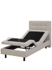 Beliani Einzelbett DUKE in Beige - (W) 92 x (H) 102 x (L) 216 cm