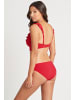 Sea Level Essentials Frill Bra Top in RED