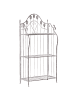 Beliani Badezimmerregal VISANO in Grau - (W) 59 x (H) 123 x (L) 30 cm