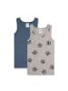 Sanetta Unterhemd 2er Pack in Grau/Blau