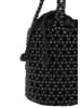 IZIA Damen Bucket Bag Aus Perlen in Schwarz