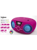 bigben Tragbares CD/Radio mit USB pink