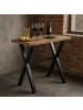 DUBI Möbel Bartisch ARNE in Natureiche-Optik - (B)120 x (H)105 x (T)60 cm