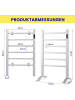 COSTWAY Handtuchwärmer 100W in Silber