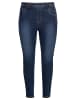 sheego Stretch-Jeans in dark blue denim