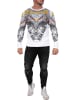 Cipo & Baxx Herren Regular Fit Longsleeve in White