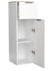 VCM  Badmöbel Midischrank Badschrank  Schublade Donali in Weiß / Sonoma-Eiche