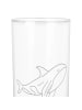 Mr. & Mrs. Panda Wasserglas Orca ohne Spruch in Transparent