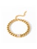 Luxenter Armband mit funkelnden Zirkonia-Steinen, 18 Karat Gelbgold-Finish – Baelah