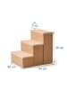 relaxdays Hundetreppe in Beige - (B)40 x (H)48 x (T)54 cm