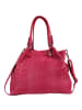 Florence Florence Handtasche, Umhängetasche Leder fuchsia, pink ca. 31cm