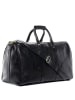 SID & VAIN Leder-Reisetasche Leder Weekender Unisex FRANKLIN in schwarz